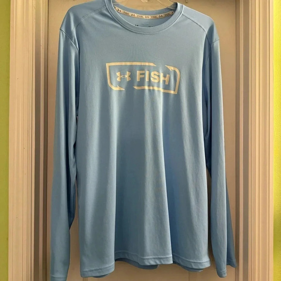 Under Armour Heat Gear Long Sleeve Loose Fish Top - Picture 2 of 6